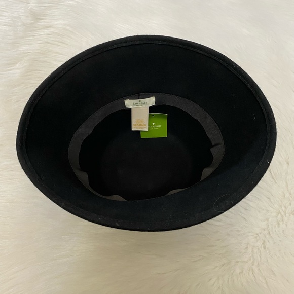NEW wTag-KATE SPADE Black Rhinestone Embellished Cloche Hat Sz 1